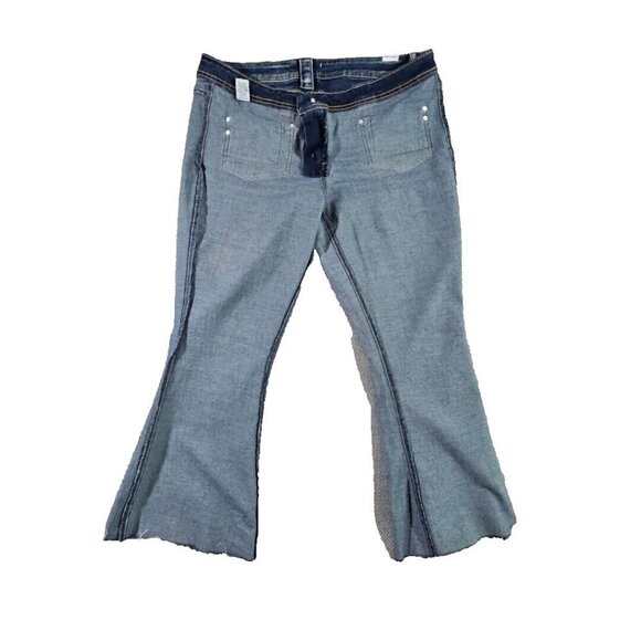 Almost Famous Jeans Women’s Size 13 Med Wash Boot Cut Denim Blue Stretch - Picture 5 of 16